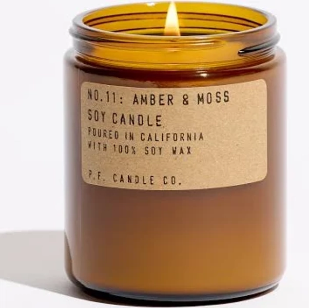 P.F. Candle Co Amber & Moss Soy Candle