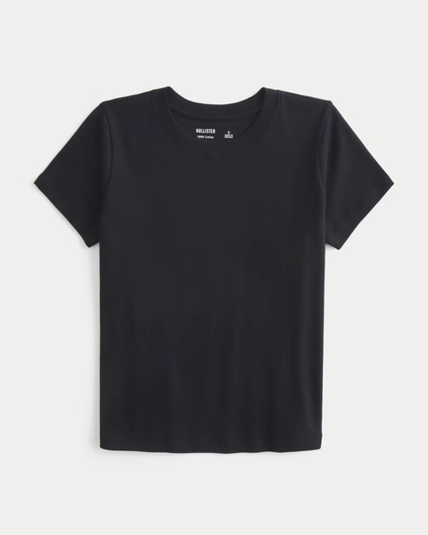 Petit t-shirt en coton à col rond