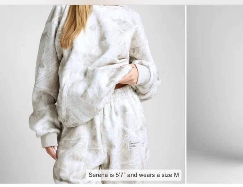 Silver birch hoodie mega - M/L