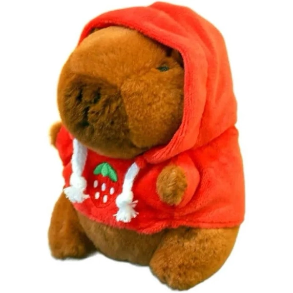 Cute Capybara Plush Toy Hoodie with Wings