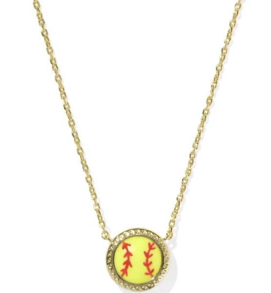 Kendra Scott Softball Pendant Necklace