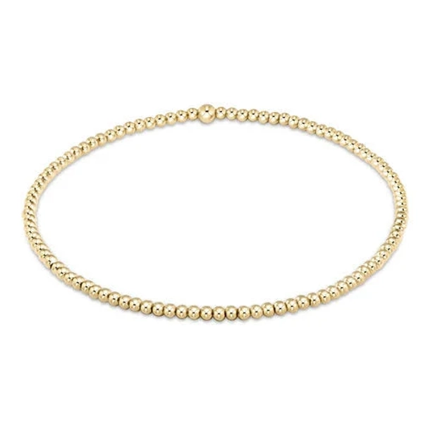 E Newton Classic Gold Bead Bracelet