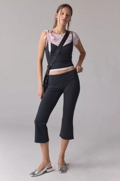 Out From Under Bec Cropped Foldover Kick Flare Pants