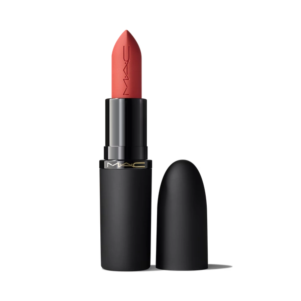 MAC Powder Kiss Hazy Matte Lipstick - Brickthrough