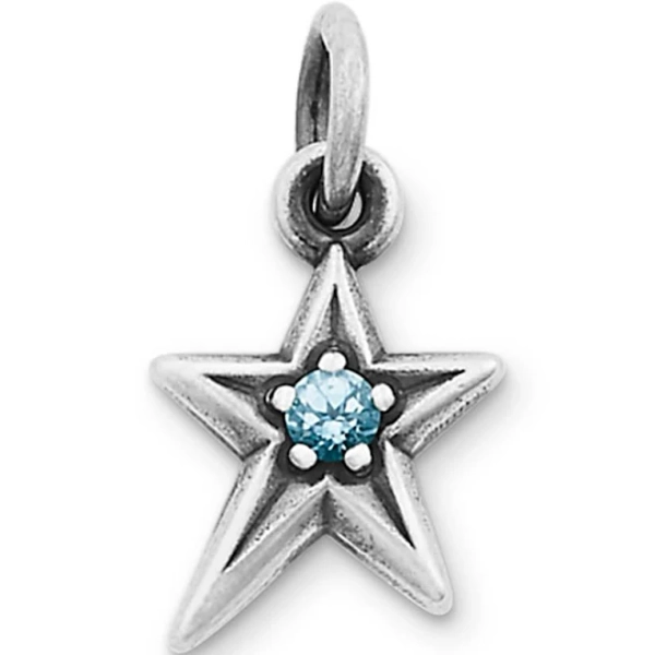 james avery Shining Star Birthstone Charm Womens In Sterling