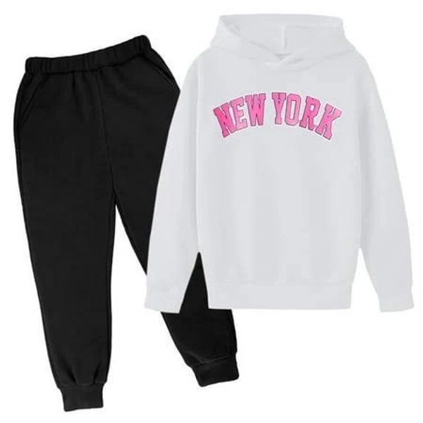 Kids Stylish Letter Print Hoodie and Sweatpants