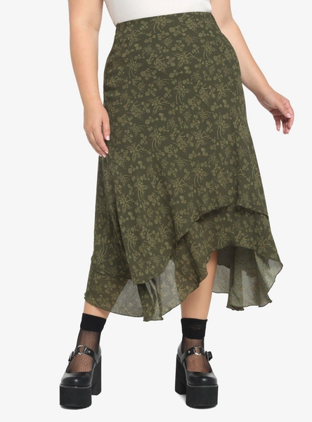 Skeleton Fairy Midi Skirt Plus Size