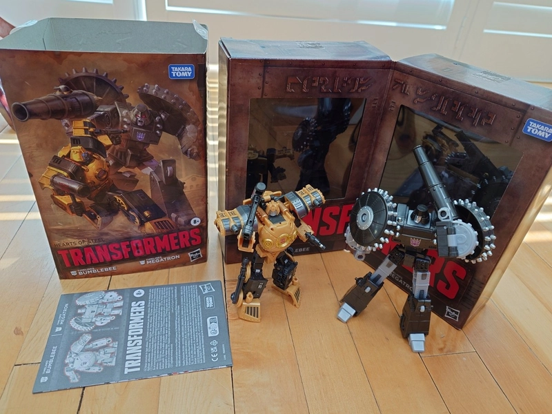 Transformers Timelines Hearts of Steel Autobot Decepticon Bumblebee and Megatron