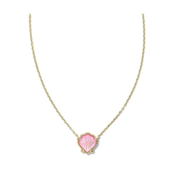 Kendra Scott Brynne Shell Pendant Necklace Gold