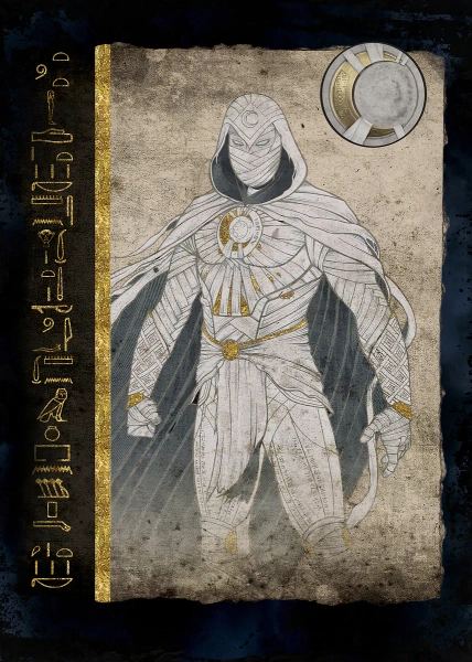 'Moon Knight sketch' Poster, picture, metal print, paint by Marvel | Displate