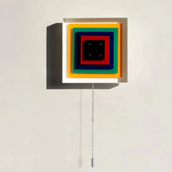 Babodecor Modern Style Colored Square Pixel Wall Lamp