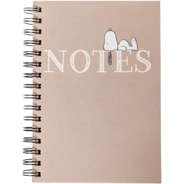 Peanuts Collection Snoopy Laying Spiral Journal