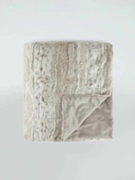 Subtle Animal Print Faux Fur Throw - 170cm x 150cm