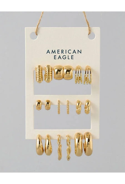 AE Hoop Earrings 9-Pack