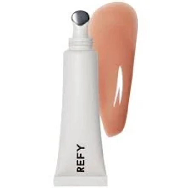 REFY Lip Gloss with Hyaluronic Acid - Oat, Light Warm Nude
