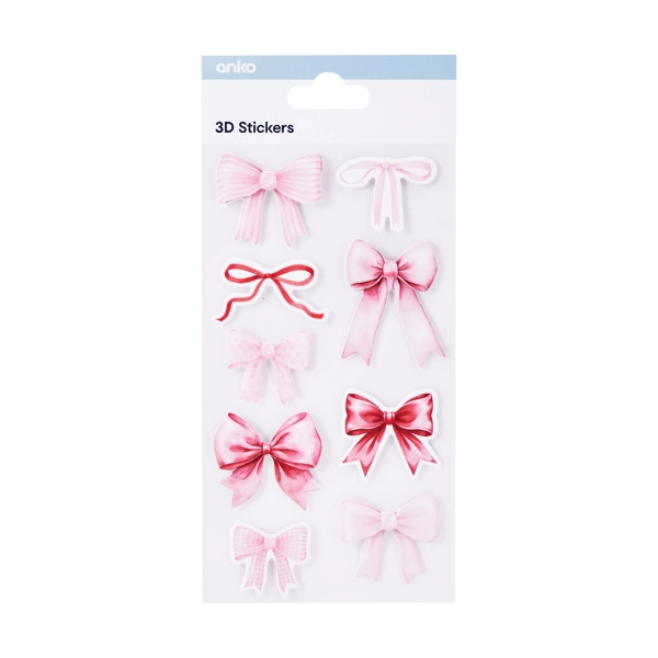 3D Stickers, Bow - Anko