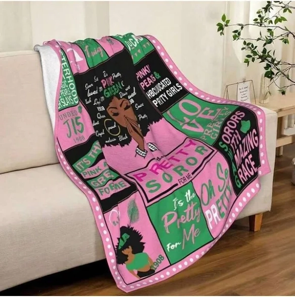 Aka Sorority Gifts For Women Aka Sorority Gifts Aka Gifts Aka Blanket Super Soft Flannel Throw Blanket For Girls 50''x40'' -280gsm,30*40inch(Too Small