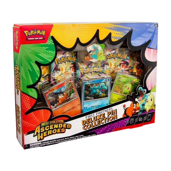 Pokemon Trading Card Games Mega Evolution Ascended Heroes First Partners Deluxe Pin Collection - Walmart.com
