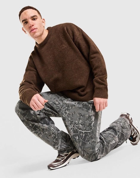 Unlike Humans Farrow Knit Oversized Crew Sweatshirt