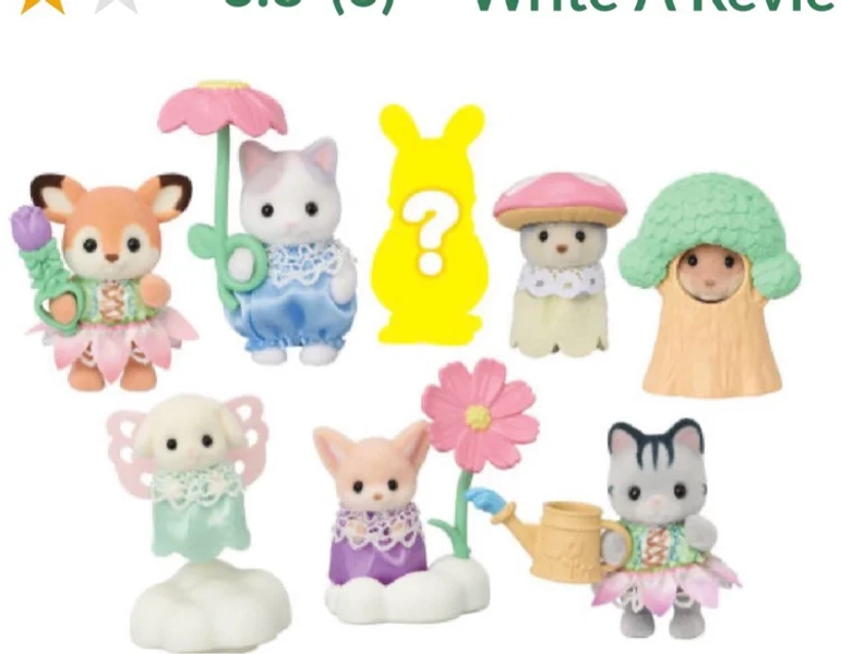 Calico Critters Blooming Baby Friends Series Blind Bags, Surprise Set including Doll Figure and Accessory
