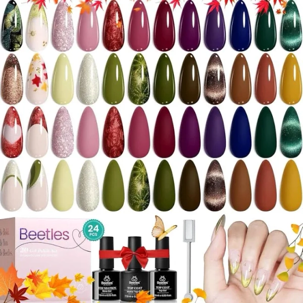 Urban Whispers Gel Colors Set with Top and Base Coat