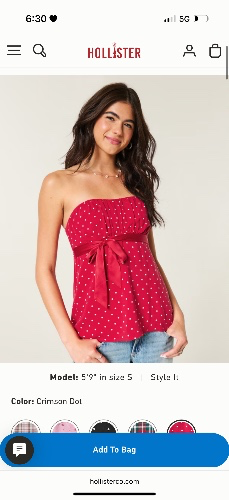 Easy Strapless Babydoll Top