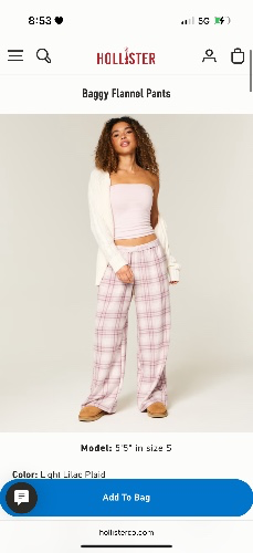 Baggy Flannel Pants