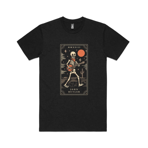 Skeleton Charcoal Tee | Shop the John Butler Trio Official Store