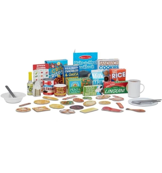 Melissa & Doug Deluxe Kitchen Collection Cooking & Play Food Set