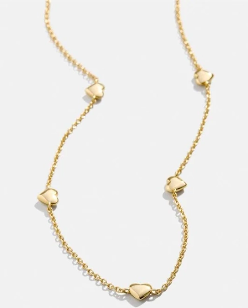 BaubleBar 18K Gold Heart Necklace