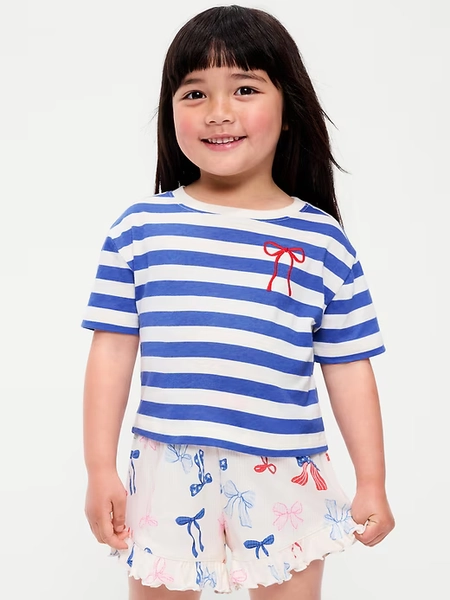 Short-Sleeve Boxy Graphic T-Shirt for Toddler Girls