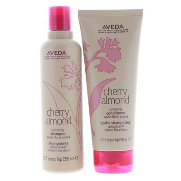 Aveda Cherry Almond Softening Shampoo, 8.5 oz & Aveda Cherry Almond Softening Conditioner, 6.7 oz DUO