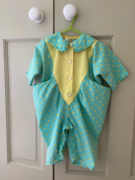 Vintage 1980’s spotty babygrow 6 months PLEASE MUM brand