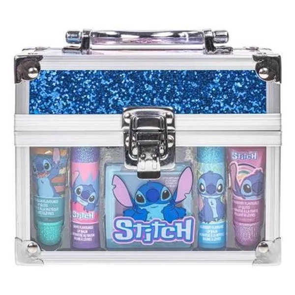 Townley Girl Stitch Mini Train Case Lip Gloss Set