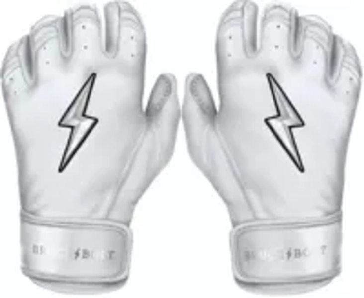 BRUCE BOLT Youth Chrome Series Short Cuff Batting Gloves