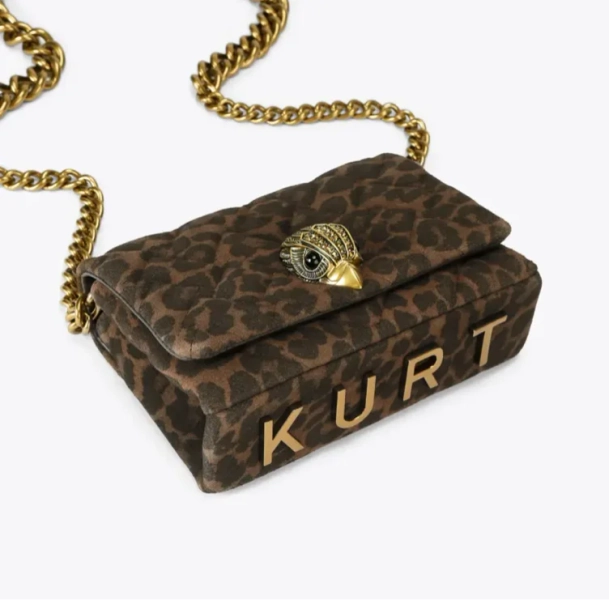 MINI KENSINGTON KURT Leopard Print Cross Body Bag by KURT GEIGER LONDON