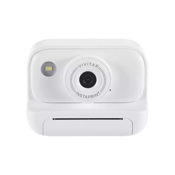 Vivitar - Instant Camera with Printer-2.0"TFT+16GB Micro SD CARD - White