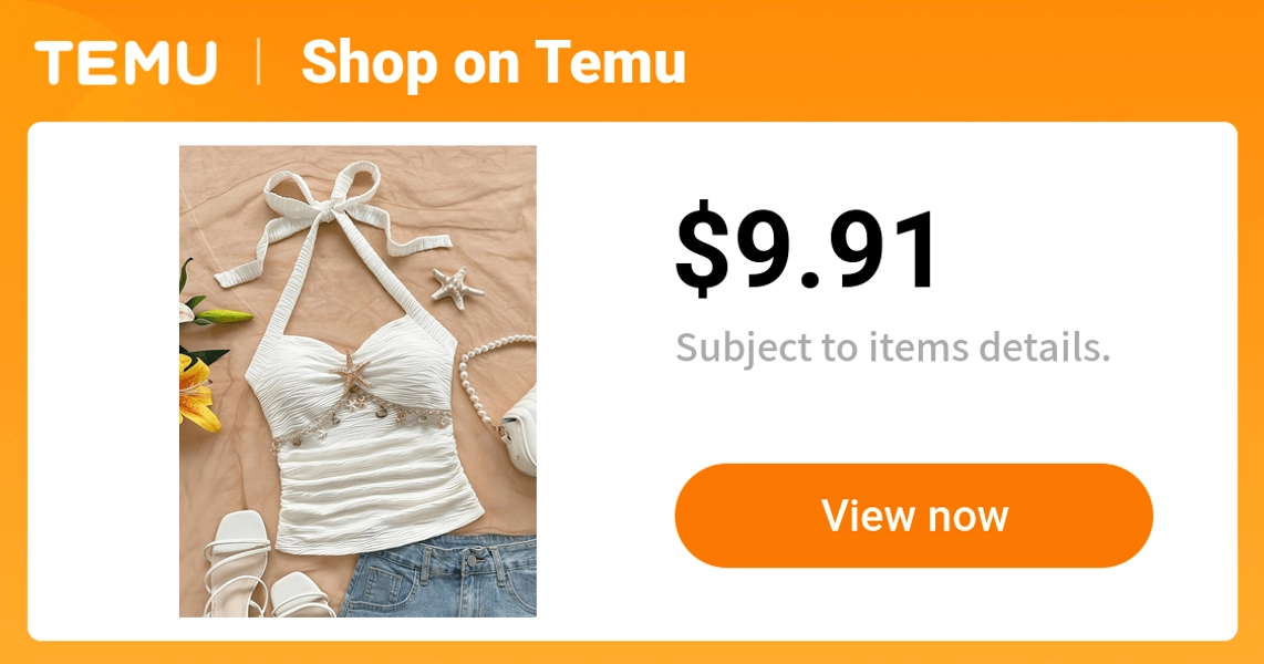   womens slingback v neck top   shell decorations - Temu