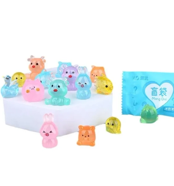 New 1-50PCS Cute Mini Simulation Animal Blind Box Toys Action Surprise Tide Play Figures Guess