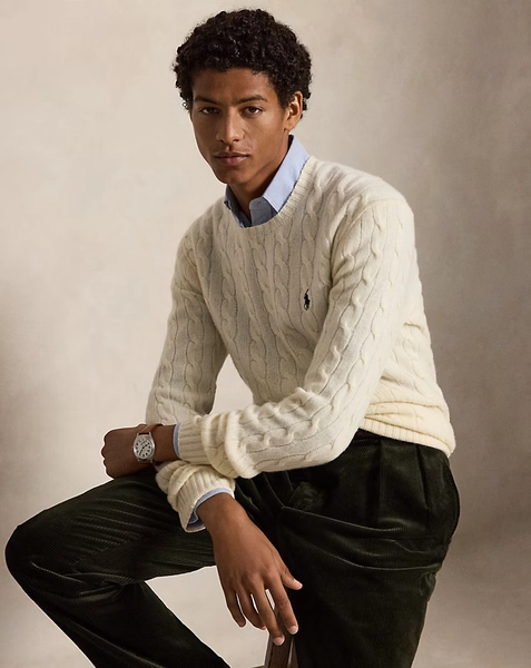 Cable-Knit Wool-Cashmere Jumper
