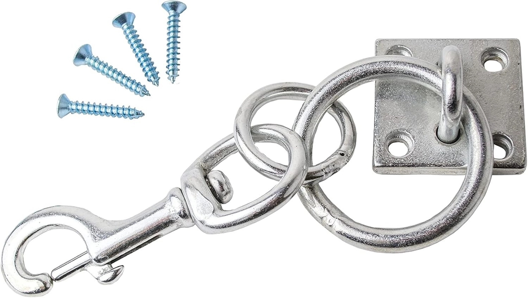 Shires Heavy Duty Metal Hay Nets Tie Ring Clip for Stable Horse Feeding Silver 