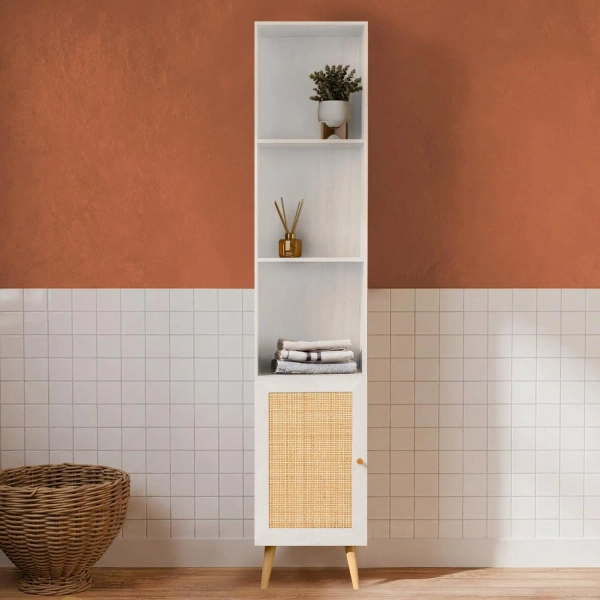 Opbergmeubel voor badkamer, Bohème, B 35 x D 25 x H 167cm