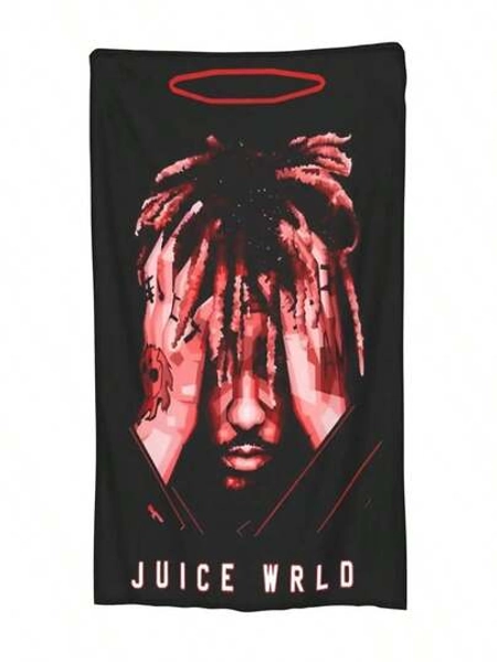 Juice Music Wrld Rest In Peace Coral Fleece Plush Throw Blankets Blankets For Sofa Travel Ultra-Soft Bedroom Quilt (1)