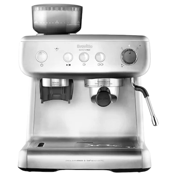 Еспресо машина Breville Barista Max VCF126X-01, 15 bar, 1450 w, Вградена кафемелачка - eMAG.bg