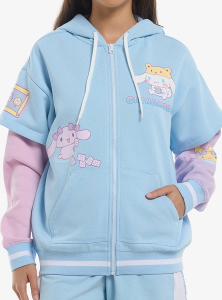 Cinnamoroll Sleepover Girls Twofer Hoodie