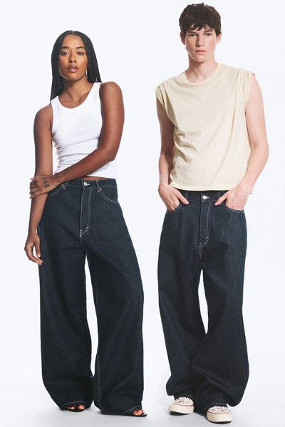 Astro Mid Rise Loose Baggy Unisex Jeans