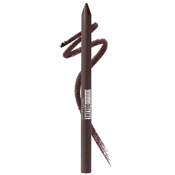 Maybelline Tattoo Studio Sharpenable Longwear Eyeliner Pencil, Bold Brown, 1 Count - Waterproof, Up to 36HR Liner Impact