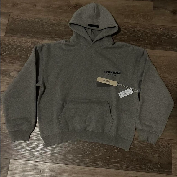 Grey Fear of God Essentials Hoodie
Dark...