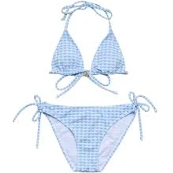 Snapper Rock Kids' Seaside Gingham Teen Triangle Bikini