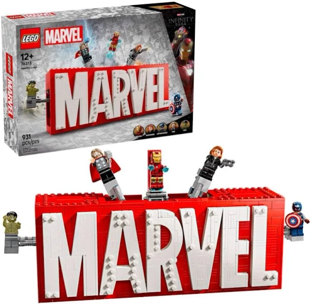 LEGO Marvel Logo & Minifigures